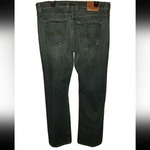 Women's 14/32 W32xL32 Lucky Brand EASY RIDER Button Fly BOOT CUT Blue Jeans